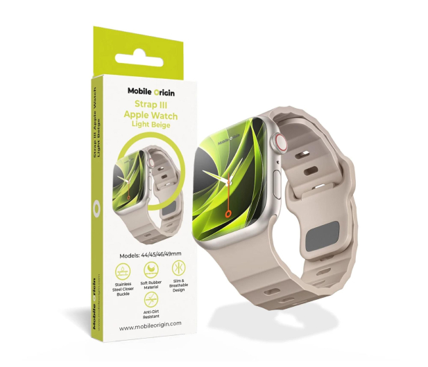 Mobile Origin Strap III do Apple Watch 44/45/46/49mm light beige - 1363035 - zdjęcie 4